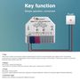 LED valdiklis ZigBee MINI PRO+ RF, 12-24Vdc, 6A/CH, 10A MAX, RGB, RGBW, RGB+CCT, CCT, DIM, PUSH-DIM GL-C-301P 6978699220075