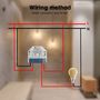 Išmani relė MINI, ZigBee + RF, 230Vac / 12-48Vdc, su jungiklio jungtimi, MQTT GL-C-310P 6978699220105