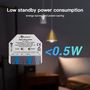 Išmani relė MINI, ZigBee + RF, 230Vac / 12-48Vdc, su jungiklio jungtimi, MQTT GL-C-310P 6978699220105