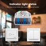 Išmani relė MINI, ZigBee + RF, 230Vac / 12-48Vdc, su jungiklio jungtimi, MQTT GL-C-310P 6978699220105