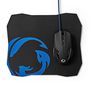 Gaming Mouse & Mouse Pad Set | Wired | 1200 / 2400 / 4800 / 7200 dpi | Adjustable DPI | Number of buttons: 6 | Right-Handed | 1.50 m | Without Lighting GMMP110BK 5412810412433
