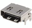 Socket, HDMI, angled SMD, angle mounting HDMI/H-PCB-F