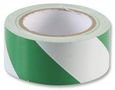 TAPE HAZARD/AISLE MARKING GN/WHT 33M SH5012G/W