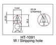 Side cutters 127mm with stripping hole 0.4-0.65mm² Hanlong Tools HT-1091