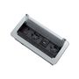 Ilgiklis montuojamas balde INBOX, 2x Schuko, 1x USB A, 1x USB-C, HDMI, RJ45, su 1.5m ilgio laidu, sidabro spalvos INBOX-SR-DE-1.5-02