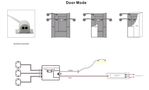 Контроллер для светодиодного освещения для 3 датчиков, 12-24V 4A, датчик движения двери/руки  IR-DH-BOX