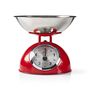 Kitchen Scales | Analog | Stainless Steel | Removable Bowl | Red KASC110RD 5412810286652
