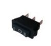 Jungiklis klavišinis, ON-OFF-ON, fiks, 3k. 15A/250Vac, 28x10.5mm, SP3T, juodas KE/MI/3F/10A