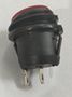 Rocker switch; ON-OFF, fixed, 2pins. 5A/250Vac, Ø19.8mm, SPST, round, waterproof, green KE/RO/G/H