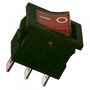 Rocker switch; ON-OFF, fixed, 3pins. 15A/12Vdc, 18.8x12.9x14.4mm SPST red. NEON KE/SM/LI/12 5901436724766