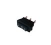 Rocker switch; (ON)-OFF-(ON), nonfixed. 3pins, 15A/250Vac, 11x28mm SP3T, black KE/MI/3A