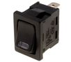 Jungiklis klavišinis, ON-OFF, fiks, 2k. 16A/12VDC, 21x15mm, SPST, švieč., raudonas LED KE/SM/2LR-LED