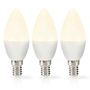 LED Bulb E14 | Candle | 2.8 W | 250 lm | 2700 K | Warm White | Frosted | 3 pcs LBE14C351P3