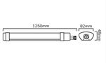 Hermetinis šviestuvas su judesio davikliu PIR, TRI-PROOF, 230Vac, 40W, 4800lm, 125cm, IP65, 4000K 477651 5907777477651