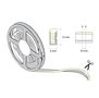 LED juosta NEON FLEX 12Vdc, 7.2W/m, karpoma 1cm, Žalia, 6x12mm, 5m ritė, IP67 NF-612-12V-G