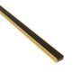 Profilis aliuminis aukso sp. anoduotas, LED juostoms, su juodu dangteliu, paviršinis LINE MINI 2m LINEM-B-2M-G 5908293403803