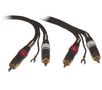 Линейный кабель 2xRCA - 2xRCA вилки с управлением 1,5м LK/2RCA+V/15 4037819004543