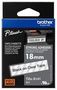 TAPE, LABEL PRINTER, BLK/CLR, 8MX18MM TZES141