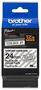 TAPE, LABEL PRINTER, BLK/CLR, 8MX24MM TZES151