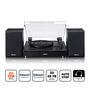 Belt drive wooden Record Player with Bluetooth reception transmisson and 2 external speakers LS-101BK 8711902069362