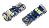 LED lemputės CANBUS 18SMD, T10, W5W, 12V/24V, 2vnt, AMIO LX01292 5903293012925