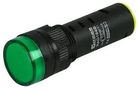 PILOT LAMP, 16MM, 230V, GREEN RAD163P