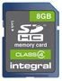 SDHC CARD, 8GB, CLASS 4, INTEGRAL INSDH8G4V2