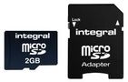MICROSD 2GB WITH SD ADAPTER INMSD2GV2