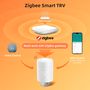 Išmanusis ZigBee TUYA termostatas radiatoriui su indikacija, 3x AA, TUYA N-TRV16 6976037363033