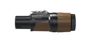 Jungtis kolonėlėms 2 kontaktai, kabelinė 6-12mm, lituojama, SPEAKON NL2FXX NEUTRIK NTR-NL2FXX-W-S