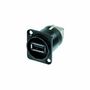 Reversible USB 2.0 gender changer (type A and B), black D-housing NTR-NAUSB-W-B 7613187005015