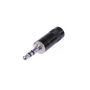 Stereo Connector 3.5 mm Male Black NTR-NYS231B