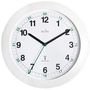 CLOCK MSF RC 25.5CM WHITE 93/723RC