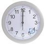 CLOCK MSF RC 30CM SILVER 74417