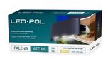 Outdoor wall mounted luminaire FALENA-4, 6W, 470lm, 4000K, IP54, dark grey, ORO ORO10045 5902533197217
