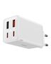 Wall Fast Charger GaN6 Pro 65W 2xUSB-A + 2xUSB-C QC PD with USB-C Cable 1m, White P10162701213-00 6932172644437