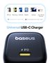 Wall Fast Charger PicoGo GaN 45W USB-C QC PD, Black P10176800123-00 6932172678364