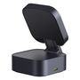 Belaidis magnetinis Qi2 įkroviklis PicoGo 15W su ištraukiamu 67W USB-C kabeliu, juodas P10276800123-00