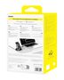 Belaidis magnetinis Qi2 įkroviklis PicoGo 15W su ištraukiamu 67W USB-C kabeliu, juodas P10276800123-00