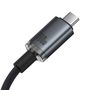 Cable USB C Male - USB C Male 1000W USB3.2, 20Gbps, 4K@60Hz 1.5m Crystal Shine BASEUS, Black P10318204111-00 6932172657994