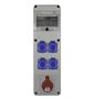 PawBol R-BOX  B.SLIM-6S-28-S plastic panel with sockets (4x16A/230V, 1x5P16A) PAWBSLIM6S28S