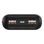 LiPo išorinis akumuliatorius (Powerbank) 20000mAh 20W 2xUSB + USB C QC3.0 PD juodas su microUSB kabeliu ANSMANN PB320PD 4013674187195