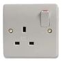 SWITCH SOCKET OUTLET, 1GANG K2757WHI