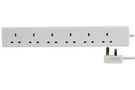 EXTENSION LEAD 6 GANG 0.5M 2068+0.5M