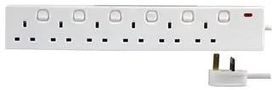 EXTENSION LEAD 6 GANG IND SW 10M 1268 (1N) 10M