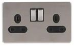 SWITCHED SOCKET, 2-GANG, 13A, 250V BC1898