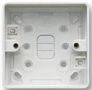 PVC SURFACE BOX, 1-GANG, 1X PUSH-OUT 2181WHI