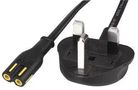 POWER CORD, UK PLUG TO C7 CONNECTOR, 2M 152610/3