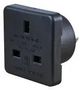 TRAVEL ADAPTOR UK TO AUST BLK 1518B BLK