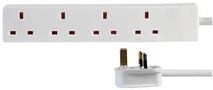 EXTENSION LEAD FOUR GANG 0.5M 1594 0.5M
